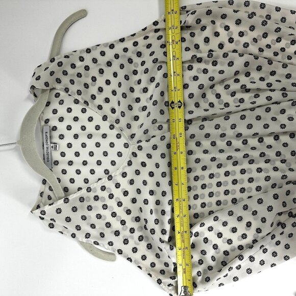 Collective Concepts Stitch Fix V-Neck Sleeveless Draped Blouse Top Size M - Picture 8 of 12